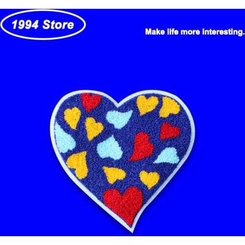 Large Size Love Patch Embroidery Applique Patches For Clothing Fashion DIY Decorative Badges Sewing Accessories Custom Wholesale