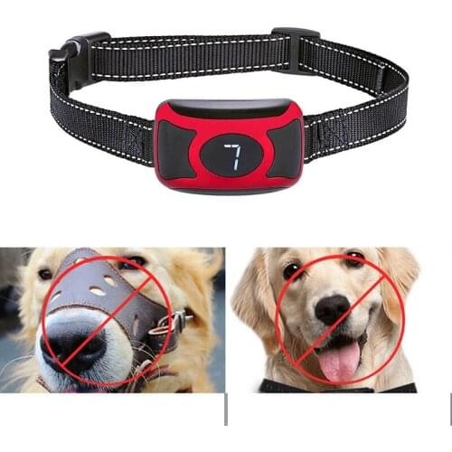 Newly Dog Training Collar Anti Bark Electric Shock for Pet Adjustable Trainer Necklace Pet Product