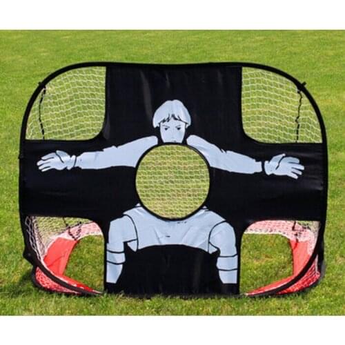 Wholesale Dual-purpose Portable Folding football gate Soccer goal net Football shooting practice