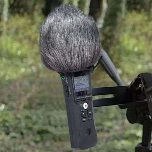 Pro Microphone Furry Fur Cover Outdoor Windscreen Reduce Wind Noise For Zoom H1 X5QC