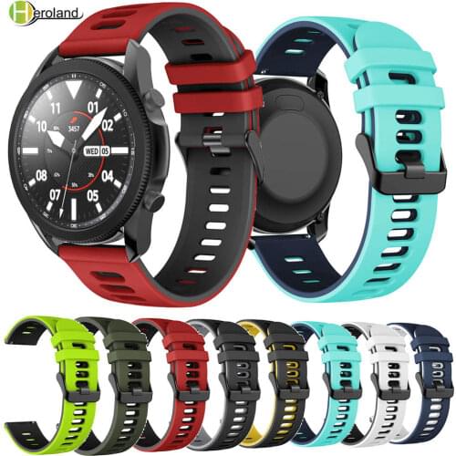 Bracelet WatchStrap For Samsung Galaxy Watch 3 45mm 41mm Soft Silicone Smart 20MM 22MM Watchband For Garmin Venu sq belt Strap