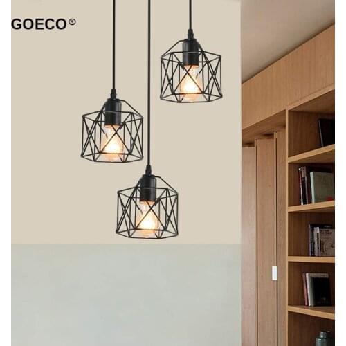 Retro Industrial Pendant Lamp Vintage Iron Pendant Light Bedroom Living Room Kitchen Bar Cafe Restaruant Corridor Aisle Home E27