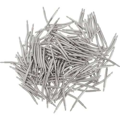 200pcs Stainless Steel Curved Spring Bar Pins Link for 16-26mm