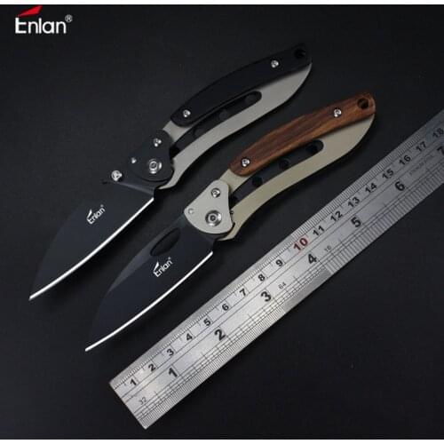 Enlan M030 Folding Knife 8Cr13Mov Blade Outdoor Survival Camping Mini Pokcet Knife Key Chain Kitchen Knife EDC Tool
