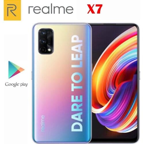 Original New Official Realme X7 5G Cell Phone Mediatek 800U 6.4inch AMOLED Screen 64.0MP Rear Camera 4300Mah 65W Super Charge