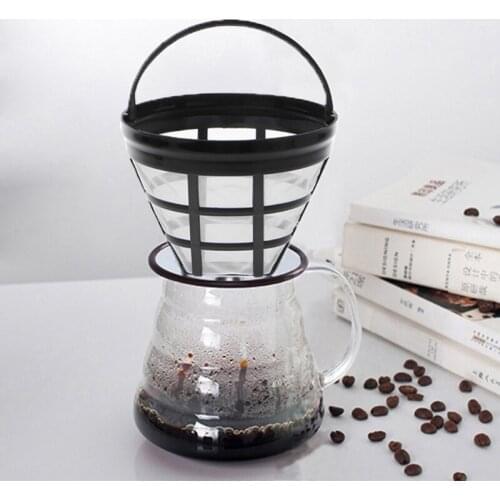 Replacement Coffee Filter Reusable Refillable Basket Cup Style Brewer Tool