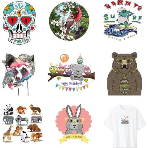 Iron-on Transfers for Clothing Patches Thermal Transfer Sticker Stripe T-shirt Diy Letters Patch Fusible Vinyle Thermocollant C