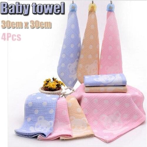 Microfiber Cozy Soft Baby Newborn Baby Cartoon Absorbent Hand Dry Towel Lovely Cubs Pattern Towel Bath Towels Washcloth