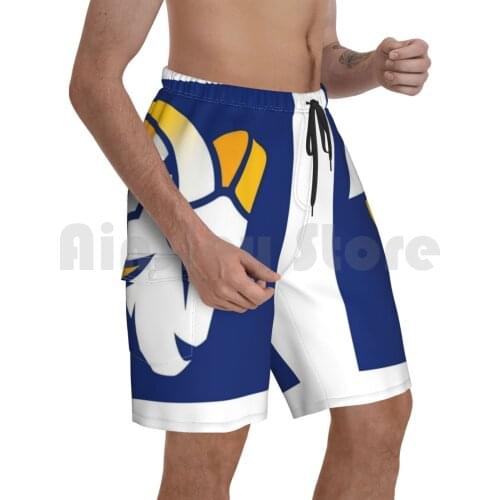 - Vamos! Beach Shorts Men Beach Pants Swimwear Vamos Football Sports La Larams La Rams Losangeles Rams Football