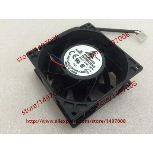Delta Electronics QFR0912UHE 9E70 DC 12V 2.40A 90X90X38mm Server Cooling Fan