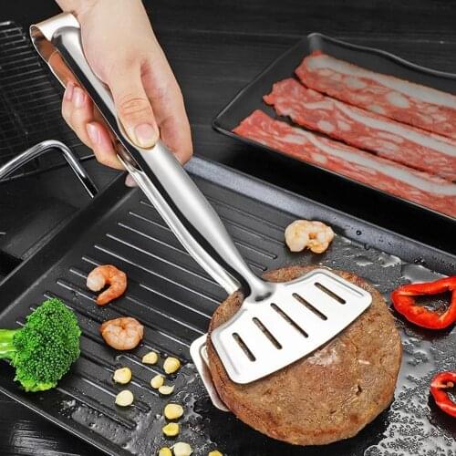 Stainless Steel Food Tongs Multifunctional Fried Fish Tongs barbecue kitchen household food barbecue grilled steak food tongs