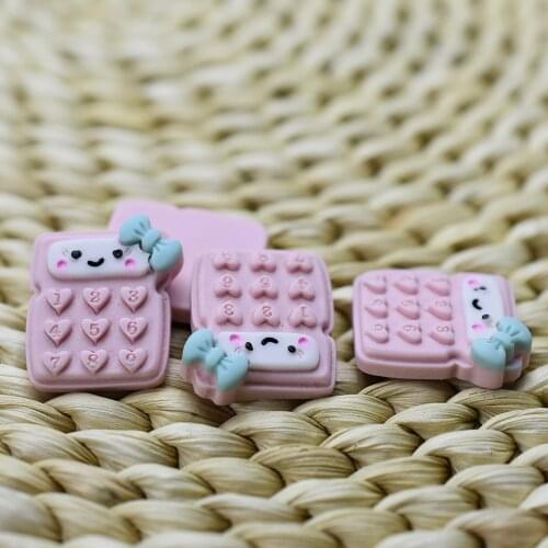 1pcs/lot resin flat back simulation light pink book 22mm Embellishment DIY Phone Decoration