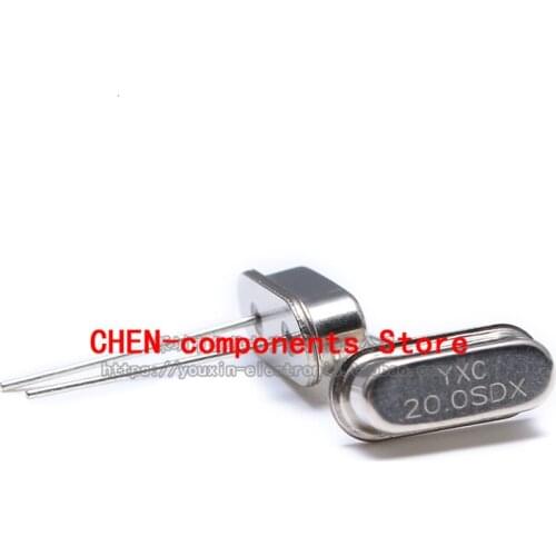 10pcs in-line passive crystal oscillator/HC-49US 20MHz 20ppm 20PF X49SD20MSD2SC