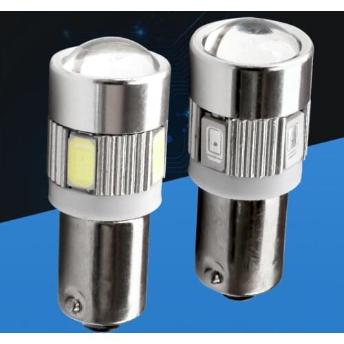 2pcs BA9S T4W T11 233 363 Super bright 6 SMD 5630 5730 LED Car parking light reading Interior Lamps motor Bulbs 12V 2X