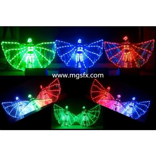 2017 new LED Wings / LED belly dance wings / LED butterfly wing / isis wings LED Light
