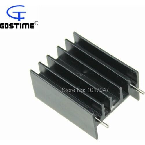 500 pcs LOT TO220 Transistor Cooling Aluminium Heat Sink Thyristor Diode Cooler Pins 30x23x16mm