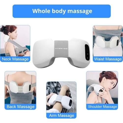 Wireless U Shape Electric Shiatsu Back Neck Shoulder Body Massager Infrared Heated Kneading Massage