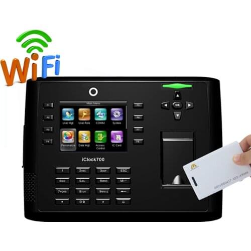 Biometric Smart Fingerprint Access Control Iclock700 With 13.56MHz Card Multi Language Free Software Fingerprint Time Attendance