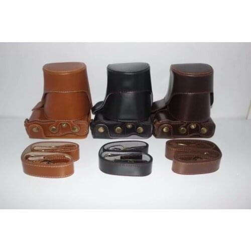 Camera Case For Panasonic Lumix DMC-GX80 DMC-GX85 GX80 GX85 PU Leather Camera Bag Open battery design +Battery Bag