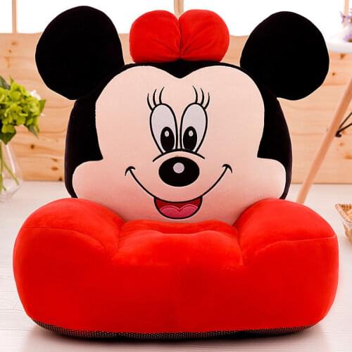 Child Chair Seat Sofa Mickey Minnie Mouse Stitch Baby Sofa Chair Cotton Winnie The Hoop Chair Filler Stuffed Baby Child Chair