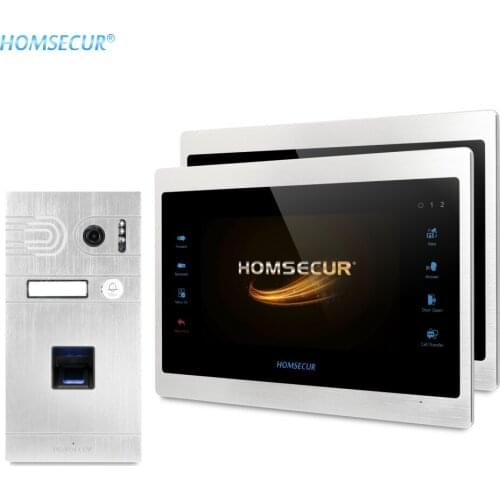 HOMSECUR 7" Video Door Entry Phone Call System 1.3MP With Fingerprint Camera BC061HD-S+BM701HD-S