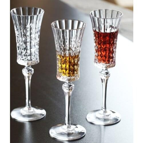 Crystal Goblet Family French Style Champagne Cups Sweet Wine Glass Sparkling Wine Glass Wedding