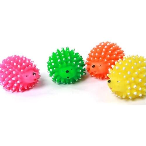 Pet dog toys Hedgehog squeaky toys for pets 9.5cm random colors wholesale toys for small dog toys puppy kitten