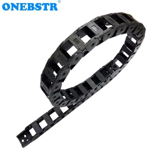 JFLO 18x25mm 1000mm Wire Carrier Cable Drag Chain Bridge Outside Opening Protection Towline With End Connectors Free Shipping
