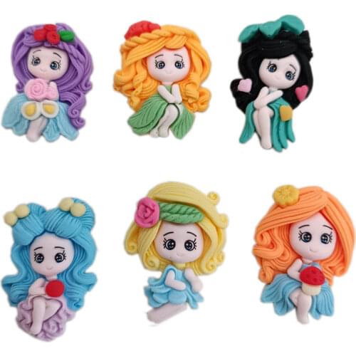 Kawaii New Princess Girl Resin Flat Back Cabochon Scrapbooking Scrapbook Craft DIY Embellishments