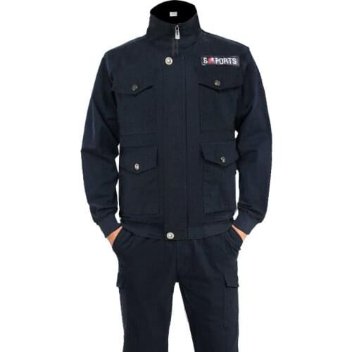 Labor insurance overalls fall cotton long sleeve upset man suits winter soldiers unified military clothing