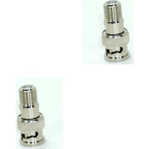 10pcs/lot BNC Male to F Female Connector BNC Plug to F Type Female Jack Socket Adapter RF Coaxial Connector for CCTV Camera