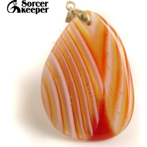 Natural Red Agates Pendants Charms Necklaces Womens Crystal Slice Brazil Healing Reiki Stone Beads for Jewelry Making BC096