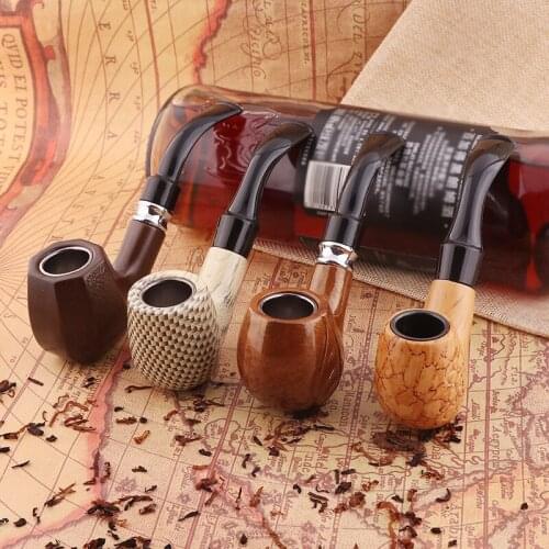 New Arrival 1PCS Resin Pipe Smoking Pipes Portable Smoking Pipe Herb Tobacco Pipes Grinder Smoke Gifts 4 styles