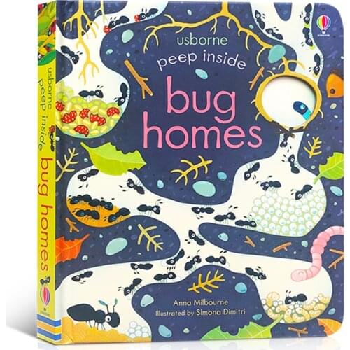 Peep Inside Bug Homes English Educational 3D Flap Picture Books Children Insect Popular Science Books