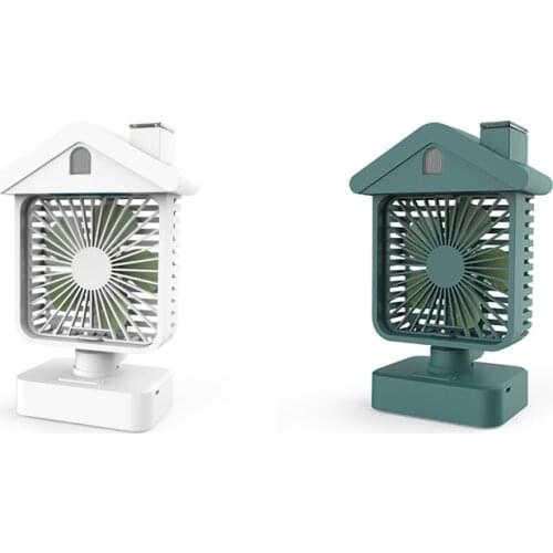 Charging Water Cooled Air Conditioning Fan USB Household Desktop Cooling Dual Humidifying Office Cooling Fan