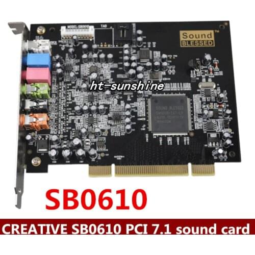 Original disassemble,PCI 7.1 built-in desktop board dedicated network K song SB0610 ,100% working good