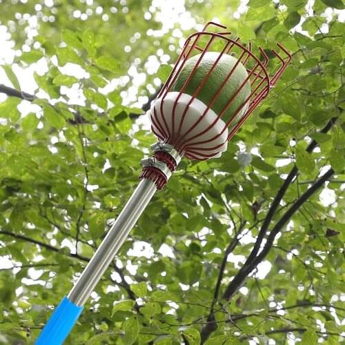 Garden Fruit Picker Telescopic Detachable Connecting Pole Harvest Catcher Accessory