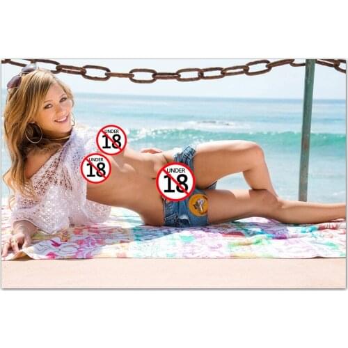 Sexy Girl Sunbathing Photo Canvas Paintings Poster Wall Art Pictures For Living Room Home Decorations