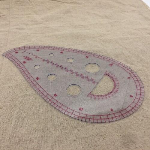 Sewing Supplies Sewing Pattern Cutting Ruler Sleeve Drawing Tailor Clothing Sample Pockets Collar Yardstick Curve Ruler