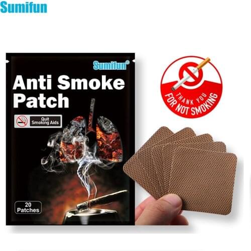 Sumifun 20/40/120pcs Anti Smoke Patch for Stop Smoking Cessation Patch 100% Natural Chinese Herbal Medical Plaster K05501