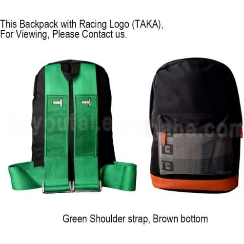 Storage bag For Toyota Lexus JDM Racing Seat Cloth Backpack Car Harness Canvas Bag Racing Seat Belt Backpack Strap rucksack