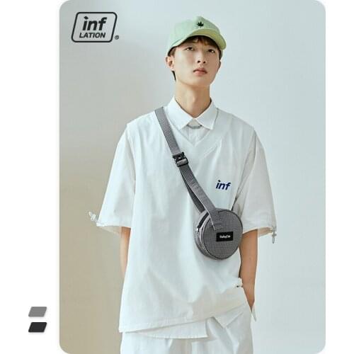 INFLATION Harajuku Style Messenger Shoulder Bags For Men Outdoor Fashion Mini-messenger Bag 430AI2020