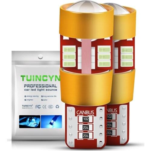 Purple Green Amber White LED Bulb T10 W5W Car Interior dome light 12V auto Clearance License Plate Instrunment reading Lamps 5W5