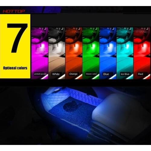9 Led Car Interior Strip Lights Atmosphere Decorative Neon Lamp