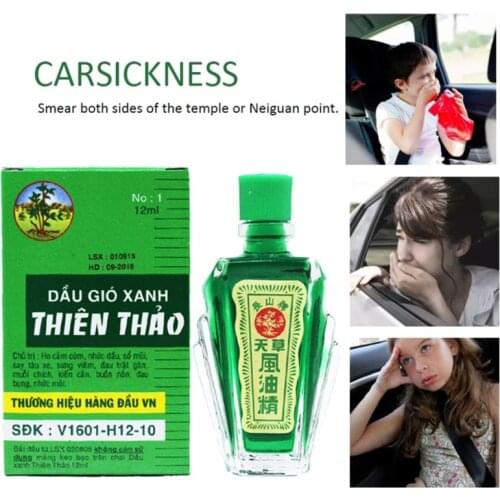 12ml 100% Vietnam Balm Refreshing Oil For Headache Dizziness Medicinal Oil Pain Rheumatism Abdominal Pain Fengyoujing