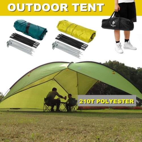 Windproof Large 210T Polyester Triangle Shelter Outdoor Camping Tent Beach Canopy UV Sun Shade With Storage Bag Portable Tents