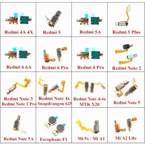 Vibrator Vibration Motor Flex For Xiaomi Redmi S2 4A 4X 5 Plus 5A 6A 4 6 Pro Note 2 3 Pro 4 4x 5 5A Mi5x/A1 A2 Lite Focophone F1