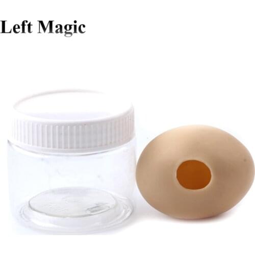1 Pcs Ultra Silicone Simulation Egg Magic Tricks White Egg To Silk Scarf Magic Props Gimmick Magician Accessories Classic Toy