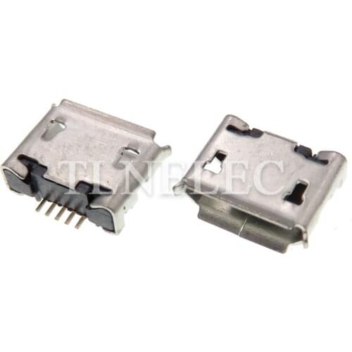 10pcs 5.9mm Micro USB Curling Edge Famale Interface Socket Connector 5-pin Right Angle Mini USB SMD Plug Adaptor