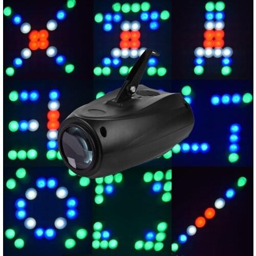 10W Auto Sound Active 64 LEDs RGBW light Mini Voice-activated Projector Show Hundreds of Patterns Club Party DJ Stage Party